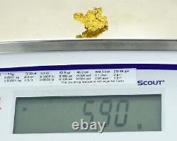 #1143 Natural Gold Nugget Australian 5.90 Grams Genuine