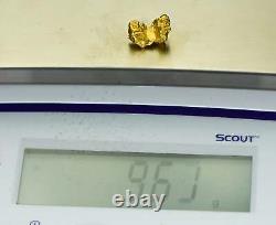 #1144 Natural Gold Nugget Australian 9.61 Grams Genuine