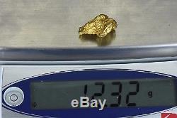 #1157 Large Natural Gold Nugget Australian 12.32 Grams Genuine