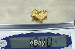 #1163 Large Natural Gold Nugget Australian 18.40Grams Genuine