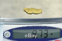 #1171 Large Natural Gold Nugget Australian 8.73 Grams Genuine