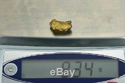 #1185 Australian Natural Gold Nugget 8.34 Grams Genuine