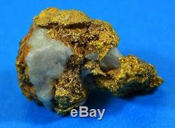 #1190 Australian Natural Gold Quartz Nugget 9.63 Grams Genuine