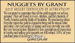 #1195 Large Natural Gold Nugget Australian 5.28 Grams Genuine