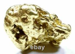 12.496 Grams Alaskan Yukon Natural Pure Gold Nugget Genuine (#n812) B Grade