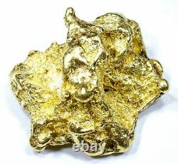 12.822 Grams Alaskan Yukon Bc Natural Pure Gold Nugget Genuine (#n811) B Grade