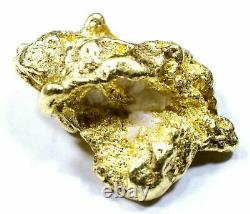12.822 Grams Alaskan Yukon Bc Natural Pure Gold Nugget Genuine (#n811) B Grade