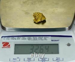 #1201 Large Natural Gold Nugget Australian 32.64 Grams Very Rare
