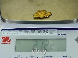 #1215 Natural Gold Nugget Australian 21.22 Grams Genuine