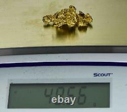 #1229 Natural Gold Nugget Australian 48.66 Grams Genuine