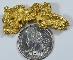 #1243 Large Natural Gold Nugget Australian 27.50 Grams Genuine Masquerade