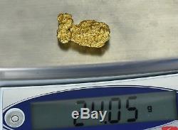 #1245 Large Natural Gold Nugget Australian 24.05 Grams Genuine