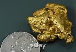 #1253 Large Natural Gold Nugget Australian 28.79 Grams Genuine