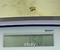 #136 Alaskan BC Natural Gold Nugget 1.50 Grams Genuine
