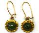 14k/10k Solid Gold, 18/21k Natural Gold Nuggets And Jade Earrings