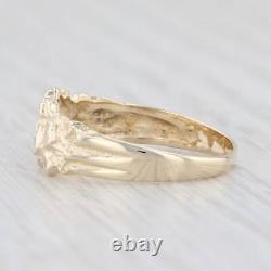 14K Gold Nugget Ring 14k Yellow Gold Size 5 Band