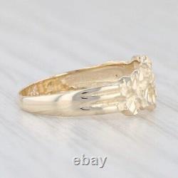 14K Gold Nugget Ring 14k Yellow Gold Size 5 Band