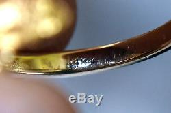14K Solid Gold and 18K/22K Natural Gold Nuggets Ring Size 6