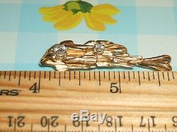 14k Gold Nugget Diamond Pendant Splash No Scrap 9.3 Gr