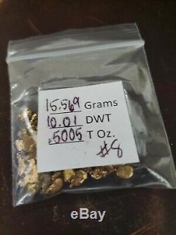 15.55 Grams /. 5005 oz. Alaska Natural Gold Nuggets