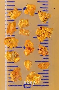 15 small genuine, natural, Australian gold nuggets 1.33 gram