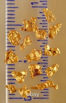 15 small genuine, natural, Australian gold nuggets 1.86 gram
