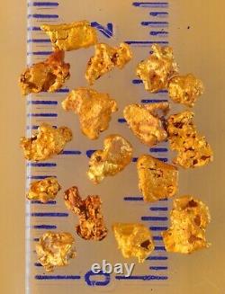 16 small, genuine, natural, Australian gold nuggets 1.88 gram