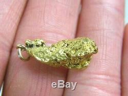 18 to 22K Natural Yellow Gold Nugget Pendant For Necklace 8.7 grams