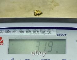 #181 Alaskan BC Natural Gold Nugget 3.19 Grams Genuine