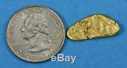 #187 Alaskan BC Natural Gold Nugget 4.43 Grams Genuine