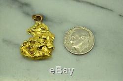 18k-20k Natural Alaska Gold Nugget Pendant 6.5 Grams