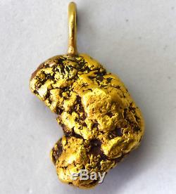 19-21K Solid Natural California Gold Nugget Pendant 6.54 Grams