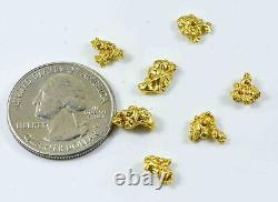 #19 Lot Of 7 Natural Gold Australian Nuggets 5.04 Total Grams