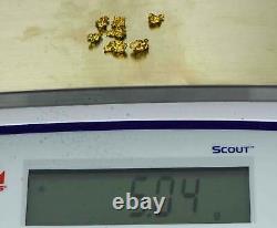 #19 Lot Of 7 Natural Gold Australian Nuggets 5.04 Total Grams
