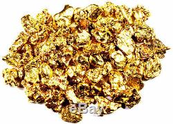 2.000 Grams Alaskan Yukon Bc Natural Pure Gold Nuggets #10 Mesh W Bottle (#b100)