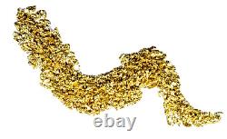 2.000 Grams Alaskan Yukon Bc Natural Pure Gold Nuggets #12 Mesh W Bottle (#b120)