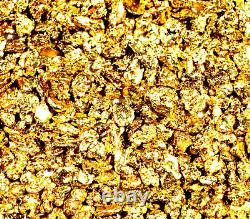2.000 Grams Alaskan Yukon Bc Natural Pure Gold Nuggets #18 Mesh W Bottle (#b180)