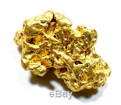 2.571 Grams Australian Natural Pure Gold Nugget Genuine 94-98% Pure (#au403)
