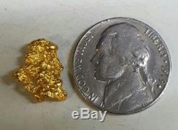 2.6 Grams Australian Natural Pure Gold Nugget Genuine 94-98% Pure