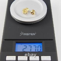 2.766 Grams Alaskan Natural Placer Gold Nugget #7 Mesh Real Raw Bullion #018