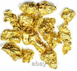 2 Troy Oz Alaskan Yukon Bc Natural Pure Gold Nuggets #6 Mesh 62.2 Grams (#g600)