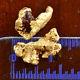 2 Genuine, Natural Australian Gold Nuggets 3.35 Grams