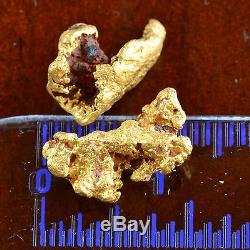 2 genuine, natural Australian Gold Nuggets 3.35 grams