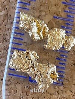 2 genuine, natural, Australian gold nuggets 1.30 gram