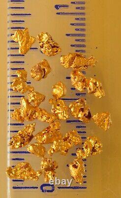 20 small, genuine, natural, Australian gold nuggets 1.93 gram