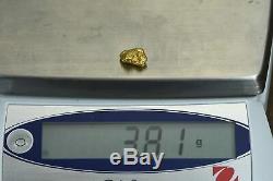 #200 Alaskan-Yukon BC Natural Gold Nugget 3.81 Grams Genuine