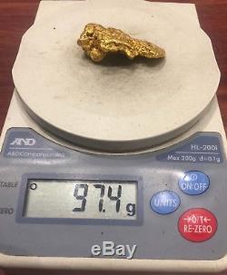 23.5ct (97% Pure Gold) Australian Natural Nugget. Weigh 97.4gr