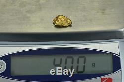 #244 Alaskan BC Natural Gold Nugget 4.00 Grams Genuine