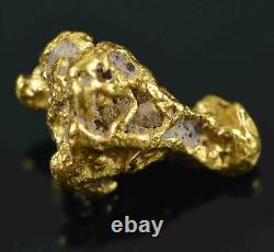 #25 Australian Natural Gold Nugget With Quartz Weighs 2.38 Grams
