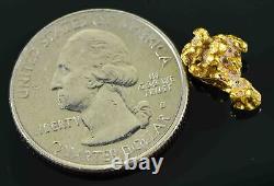 #25 Australian Natural Gold Nugget With Quartz Weighs 2.38 Grams